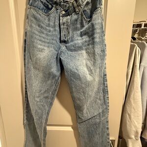 Princess Polly Sky Blue Relaxed Fit Jeans